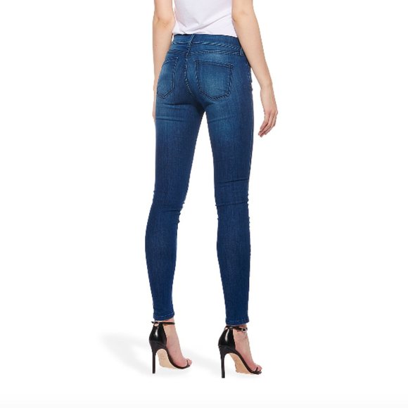 Mott & Bow Mid Rise Skinny Carmine Jean 27 - Picture 3 of 10